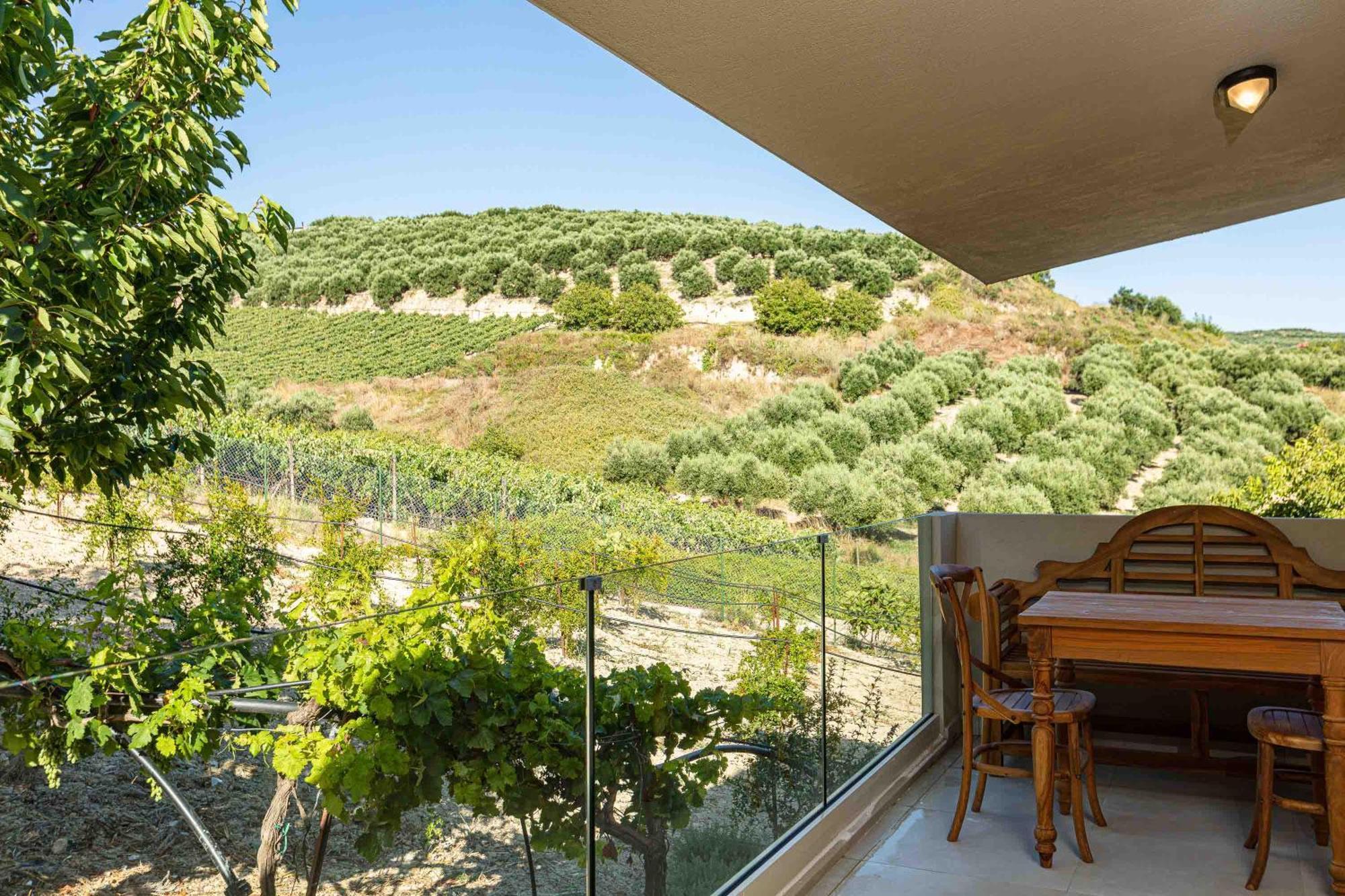 Villa Mantilari Wine Estate 7 Apartments 2 Private Pools 1 Heated Tennis Court Fitness Center Archanes Bilik gambar